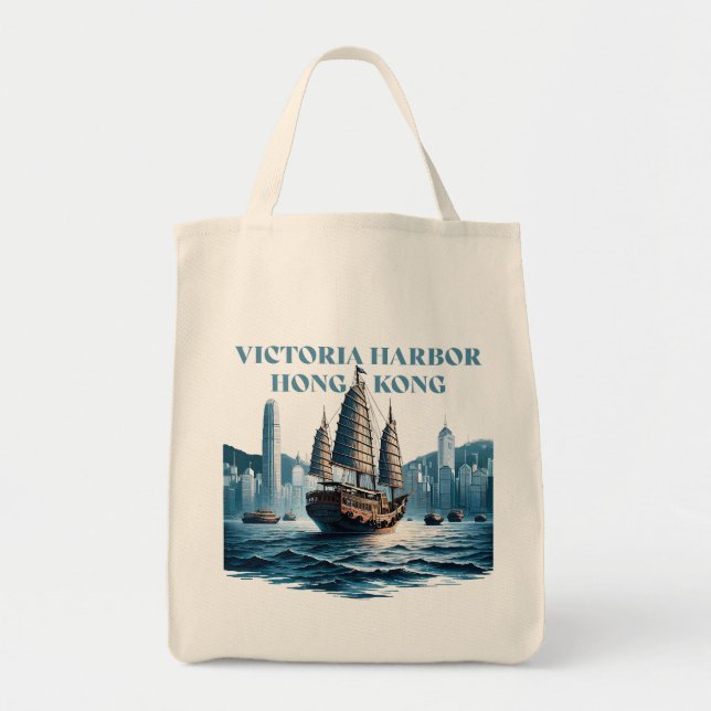 Victoria Harbor Hong Kong China Tote Bag (Front)