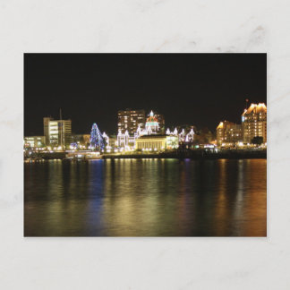 Victoria Harbour Lights Postcard