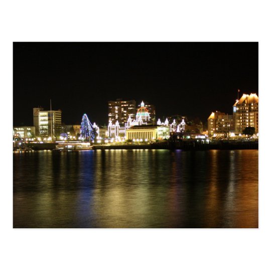 Victoria Harbour Lights Postcard