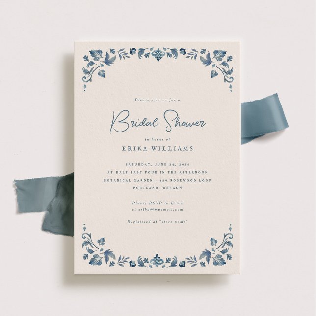 Victoria Italian Inspired Bridal Shower Invitation (Creator Uploaded)