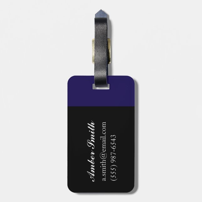 Victoria Park Bath Luggage Tag (Back Vertical)