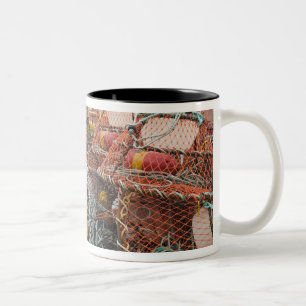 Victoria, Prince Edward Island. Crab pots Two-Tone Coffee Mug