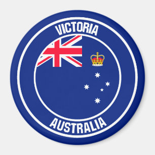 Victoria Round Emblem Magnet