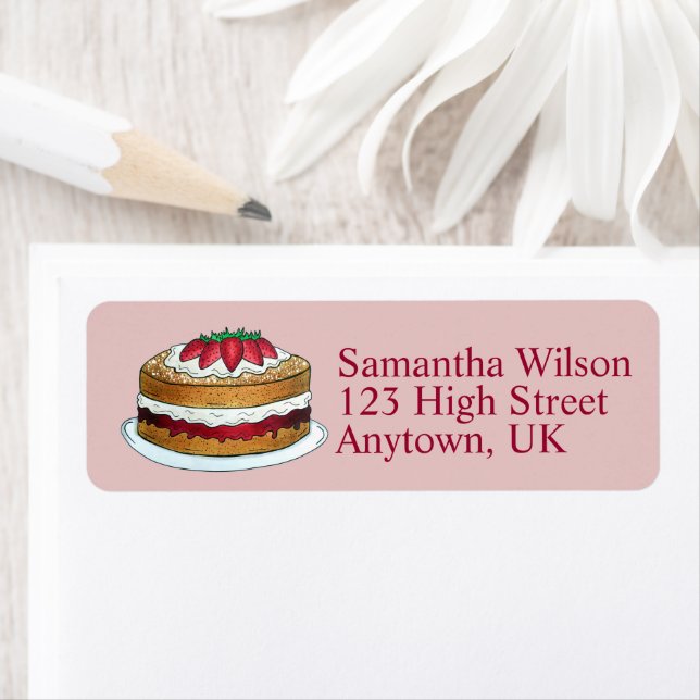 Victoria Sandwich Sponge Cake UK British Pastry (Insitu)