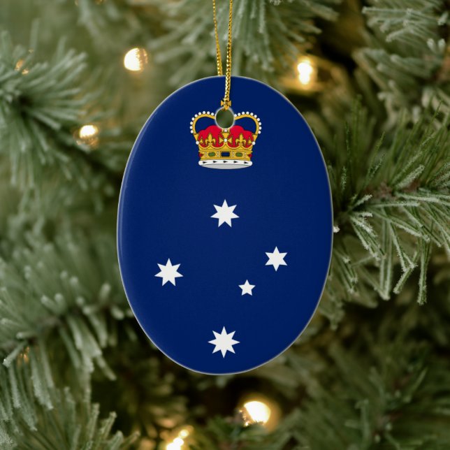 Victoria state badge - AUSTRALIA Ceramic Tree Decoration (Tree)