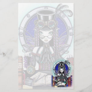 "Victoria" Steam Punk Faerie Art Stationery