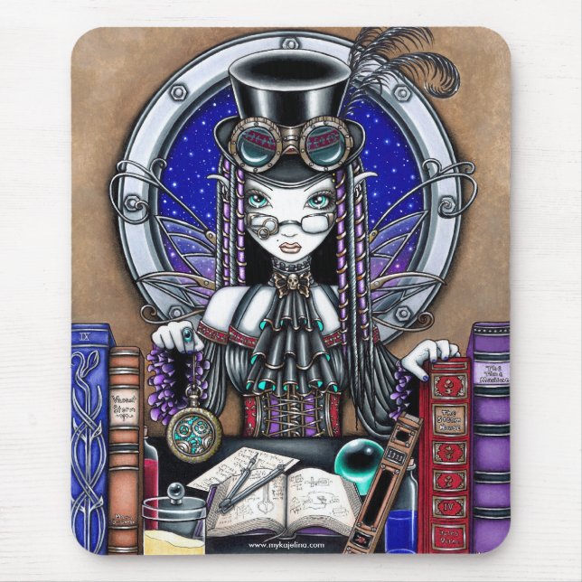 "Victoria" Steam Punk Faerie Mouspad Mouse Mat (Front)