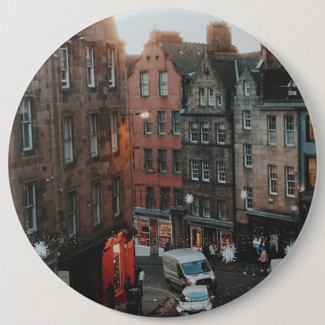 Victoria Street - Edinburgh - Scotland  6 Cm Round Badge (Front)