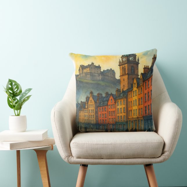 Victoria Street Edinburgh – Scotland Old Town Cushion (Chair)