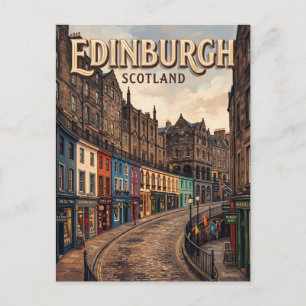 Victoria Street Edinburgh Scotland Postcard
