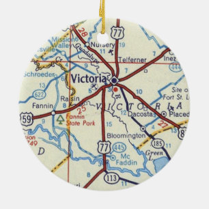 Victoria Texas Christmas Ornament