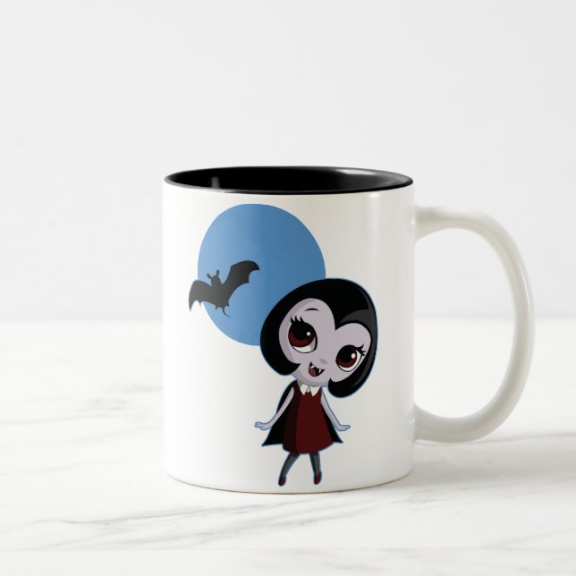 Victoria the Vampire Two-Tone Coffee Mug (Right)