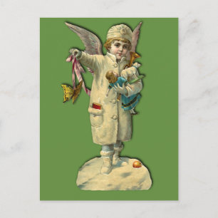 Victorian Angel Child Holiday Cards and Stickers
