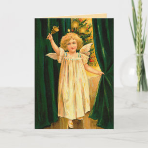 Victorian Angel Christmas Card
