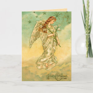 Victorian Angel Christmas Card