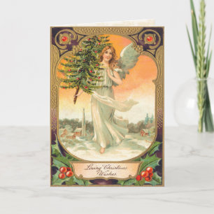 Victorian Angel Christmas Card