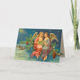 Victorian Angel Christmas Card