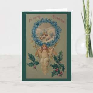 Victorian Angel Christmas Greeting Card