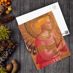 Victorian Angel in Pink Postcard