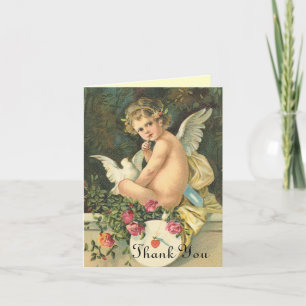 Victorian Angel Thank You Card