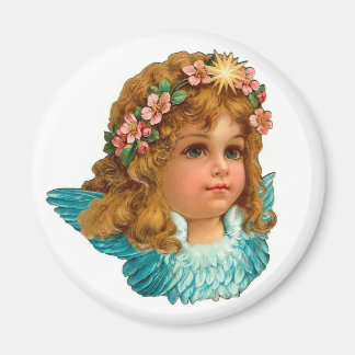 Victorian Angel Vintage Floral Easter Magnet