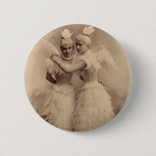 Victorian Angels 6 Cm Round Badge