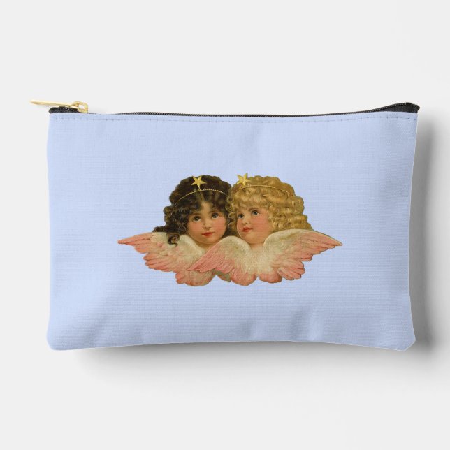 Victorian Angels Baby Blue Accessory Pouch (Front)