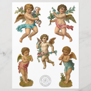 Victorian Angels Cutouts Fussy Cut Scrapbook Paper