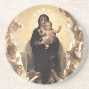 Victorian Angels, Regina Angelorum by Bouguereau Coaster