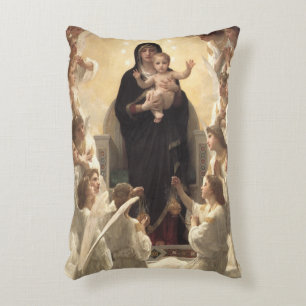 Victorian Angels, Regina Angelorum by Bouguereau Decorative Cushion