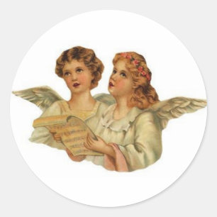 Victorian Angels singing stickers
