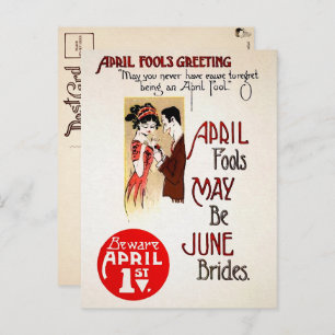 Victorian April Fools Day Postcard