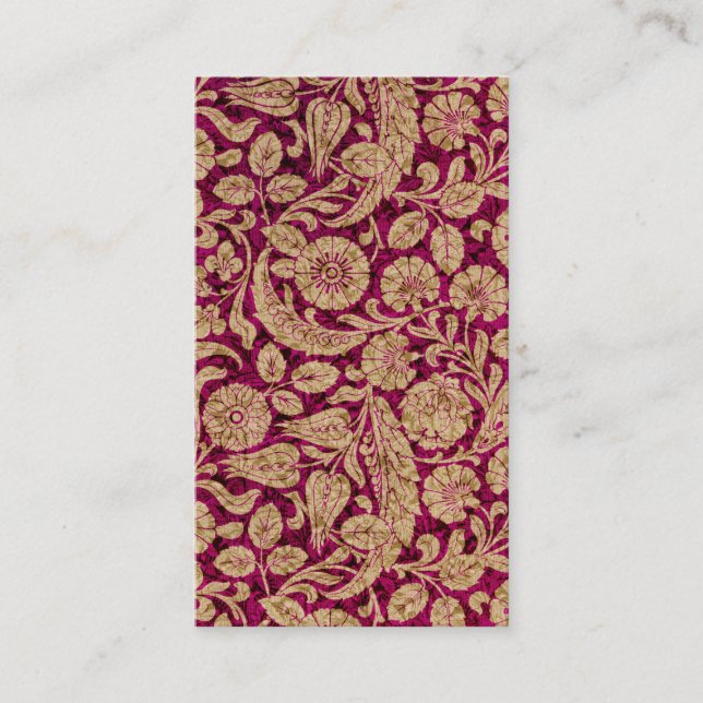 Victorian Arabesque, CANTARA Business Card (Front)