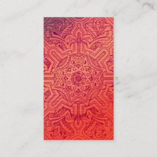 Victorian Arabesque, IDALIS - Flamingo Business Card