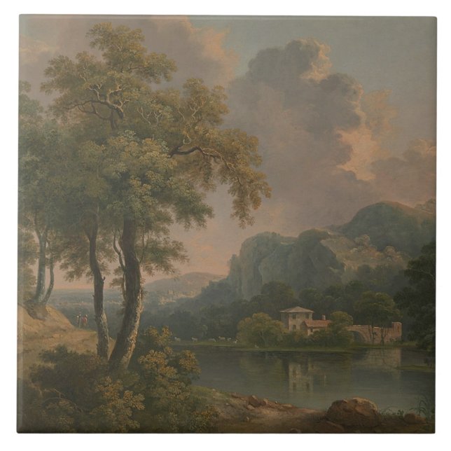 Victorian art Ceramic Tile (Front)