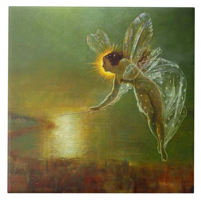 Victorian art Ceramic Tile (Front)