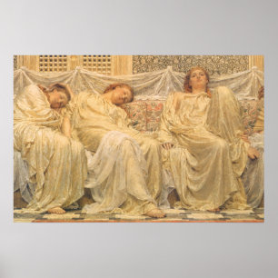 Victorian Art, Dreamers by Albert Joseph Moore Poster
