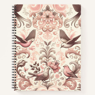 Victorian Aviary: A Pastel Pink Garden Notebook