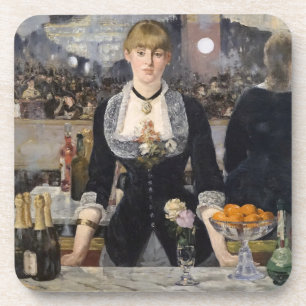 Victorian Bar Girl at Folies Bergere in France Coaster
