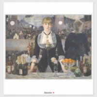 Victorian Barmaid Girl at Folies Bergere, France