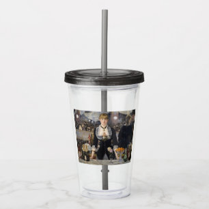 Victorian Barmaid Girl at Folies Bergere, France Acrylic Tumbler