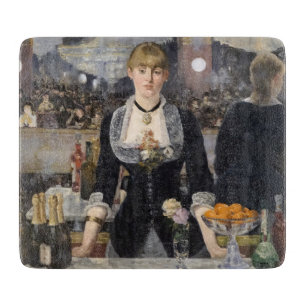 Victorian Barmaid Girl at Folies Bergere, France Cutting Board