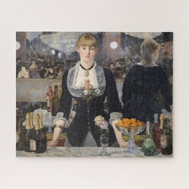 Victorian Barmaid Girl at Folies Bergere, France Jigsaw Puzzle (Horizontal)