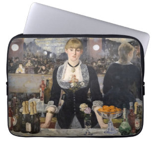 Victorian Barmaid Girl at Folies Bergere, France Laptop Sleeve