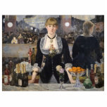 Victorian Barmaid Girl at Folies Bergere, France Photo Sculpture Magnet<br><div class="desc">Suzanne, with her fiery red hair and a gaze that could hold both amusement and a hint of melancholy, leaned against the cool marble counter. Her uniform, a black dress with a white collar that dipped low in the back, accentuated the curve of her waist. Despite the constant murmur of...</div>