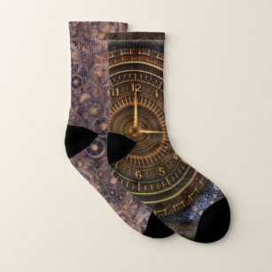 Victorian baroque clock socks