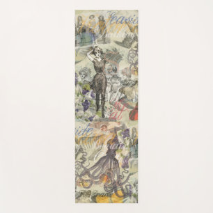 Victorian Bathing Beauty Kraken Vintage Surrealism Yoga Mat