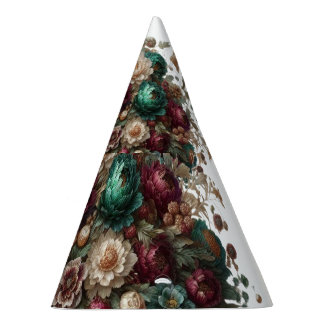 Victorian Bavaria Floral Vase Party Hat