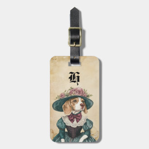 Victorian Beagle Dog Luggage Tags