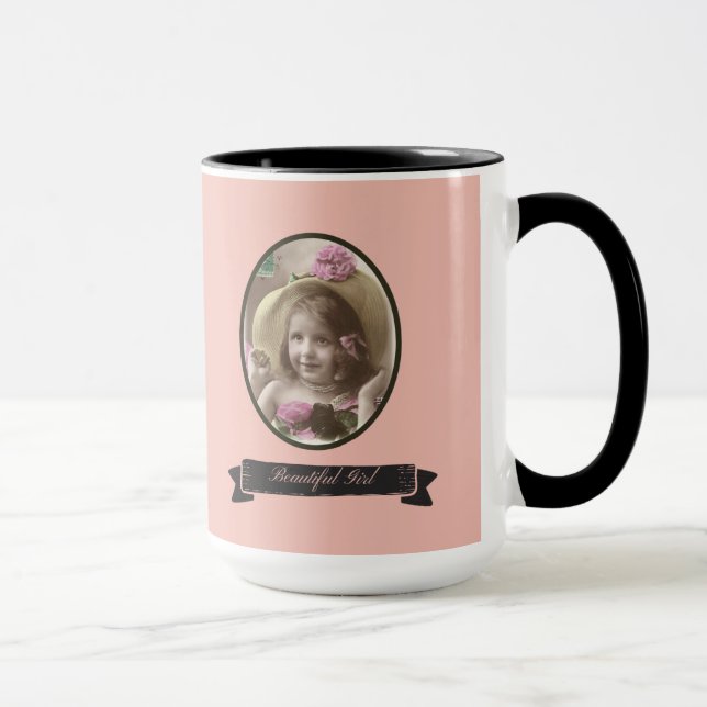 VICTORIAN BEAUTIFUL GIRL MUG (Right)
